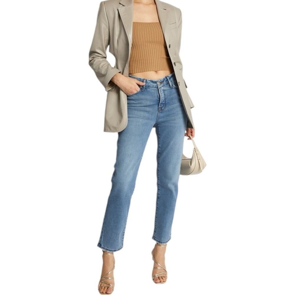 NWT Good American Good Vintage Low Natural Fray Jeans Size 8 29 Retail 149.00